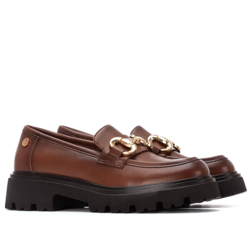 XTI Loafer with Gold Buckle