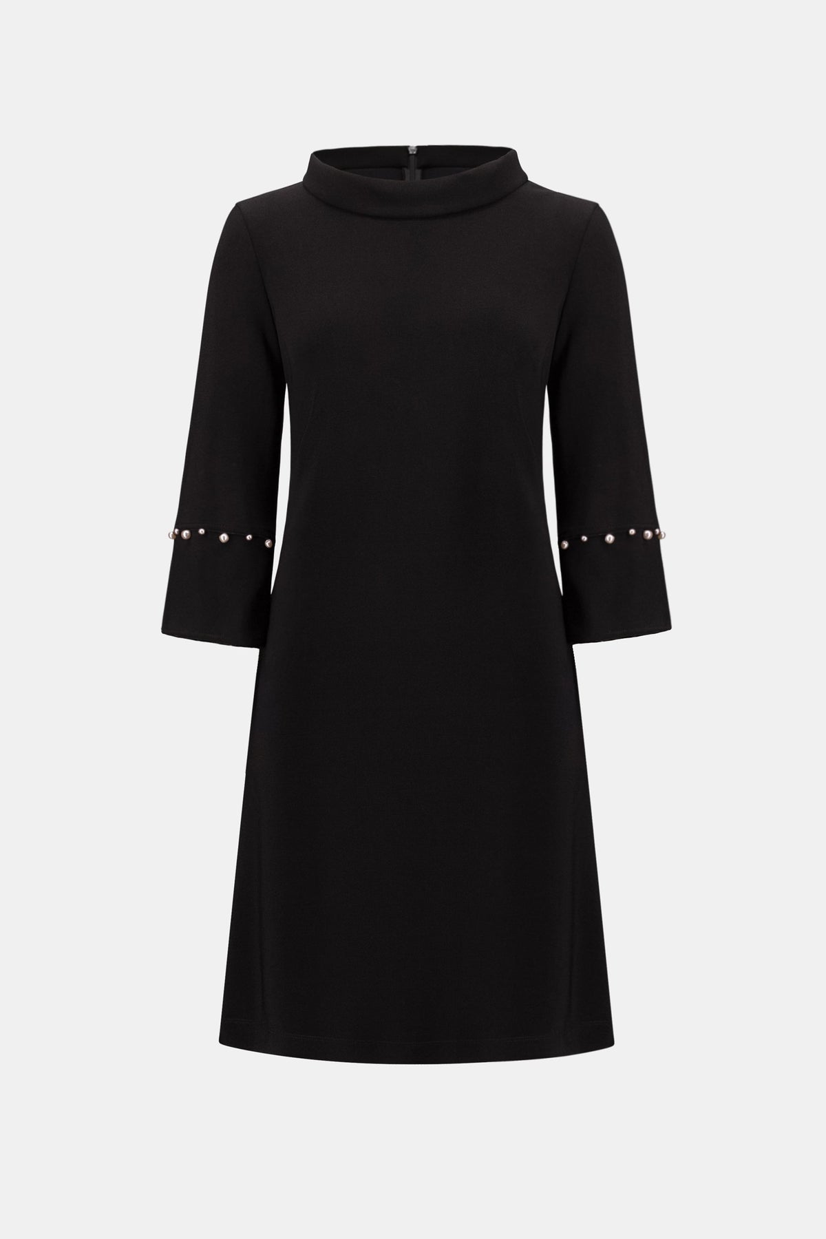 Joseph Ribkoff A-Line Dress With Pearl Detail in Black, style 263115