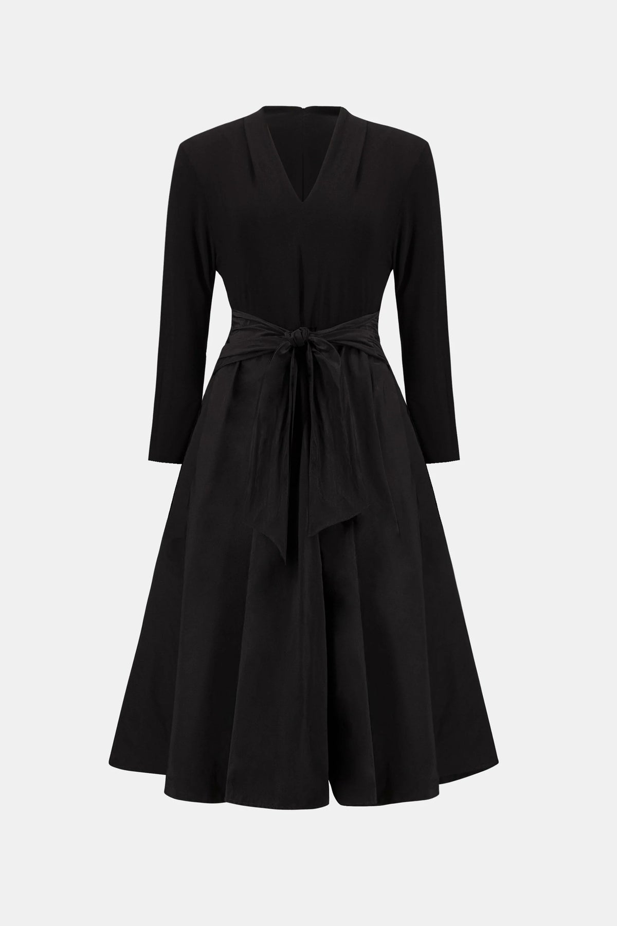 Joseph Ribkoff Fit & Flare V-Neck Dress in Elderberry, style 263145