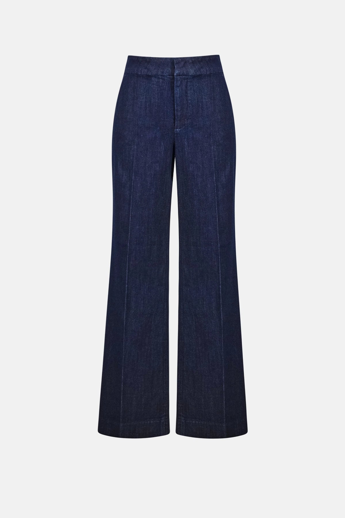 Product-only view of Joseph Ribkoff Chloe High-Rise Wide-Leg Jeans in Dark Denim Blue, style 263903