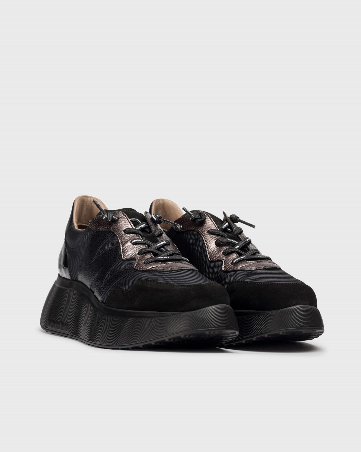 Wonders Suede and Leather Mix Trainers