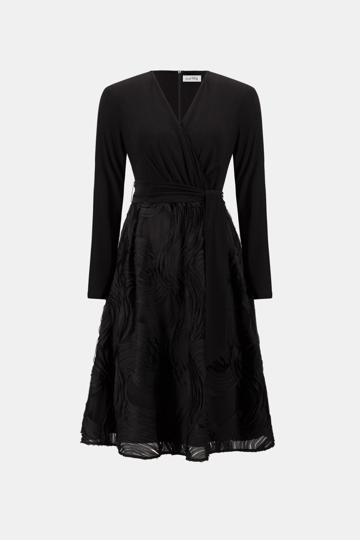 Joseph Ribkoff Signature Fit and Flare Dress in Black, style 263719