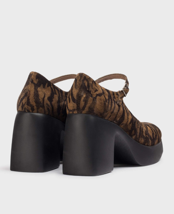 Wonders Zebra Platform Heels