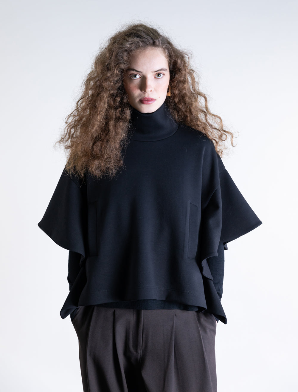 Psophia High-Neck Poncho