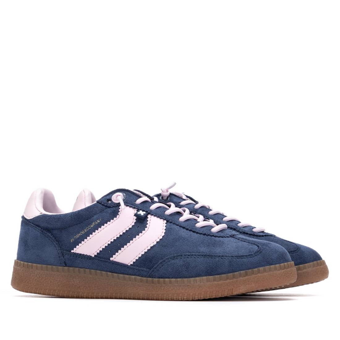 XTI Navy Gum sole trainer