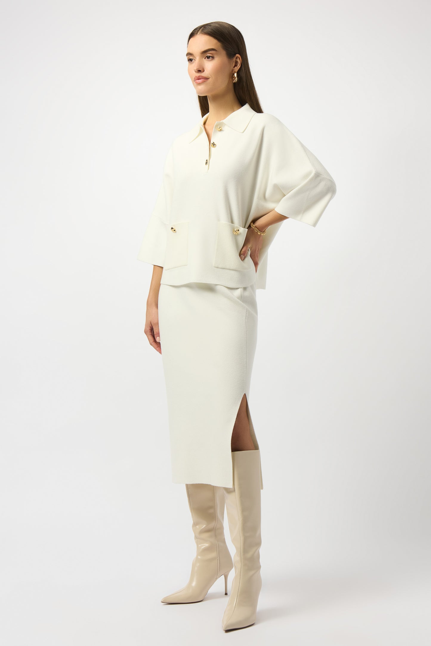 Joseph Ribkoff Knit Midi Skirt