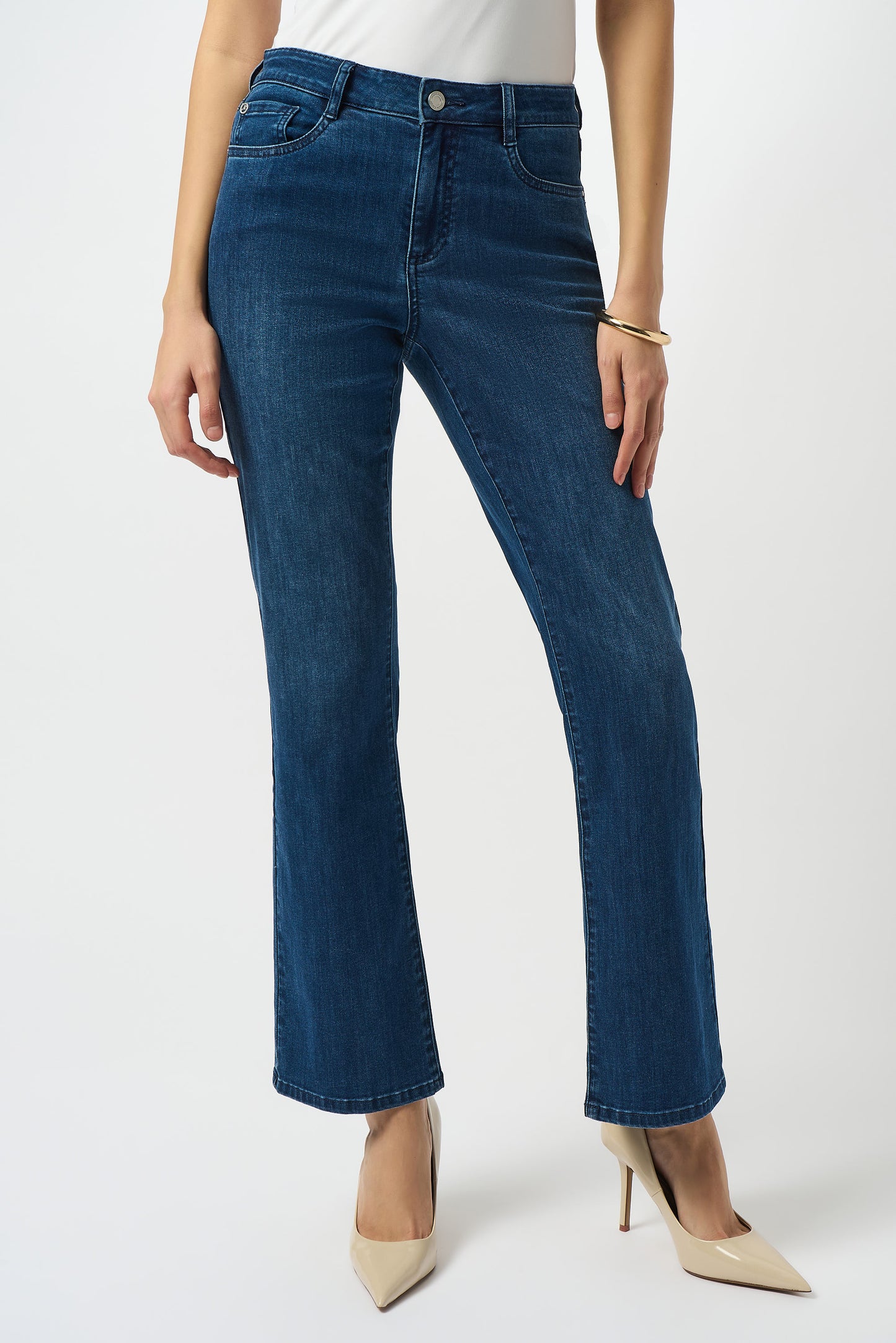Joseph Ribkoff Straight Leg Jeans with Kick Flare