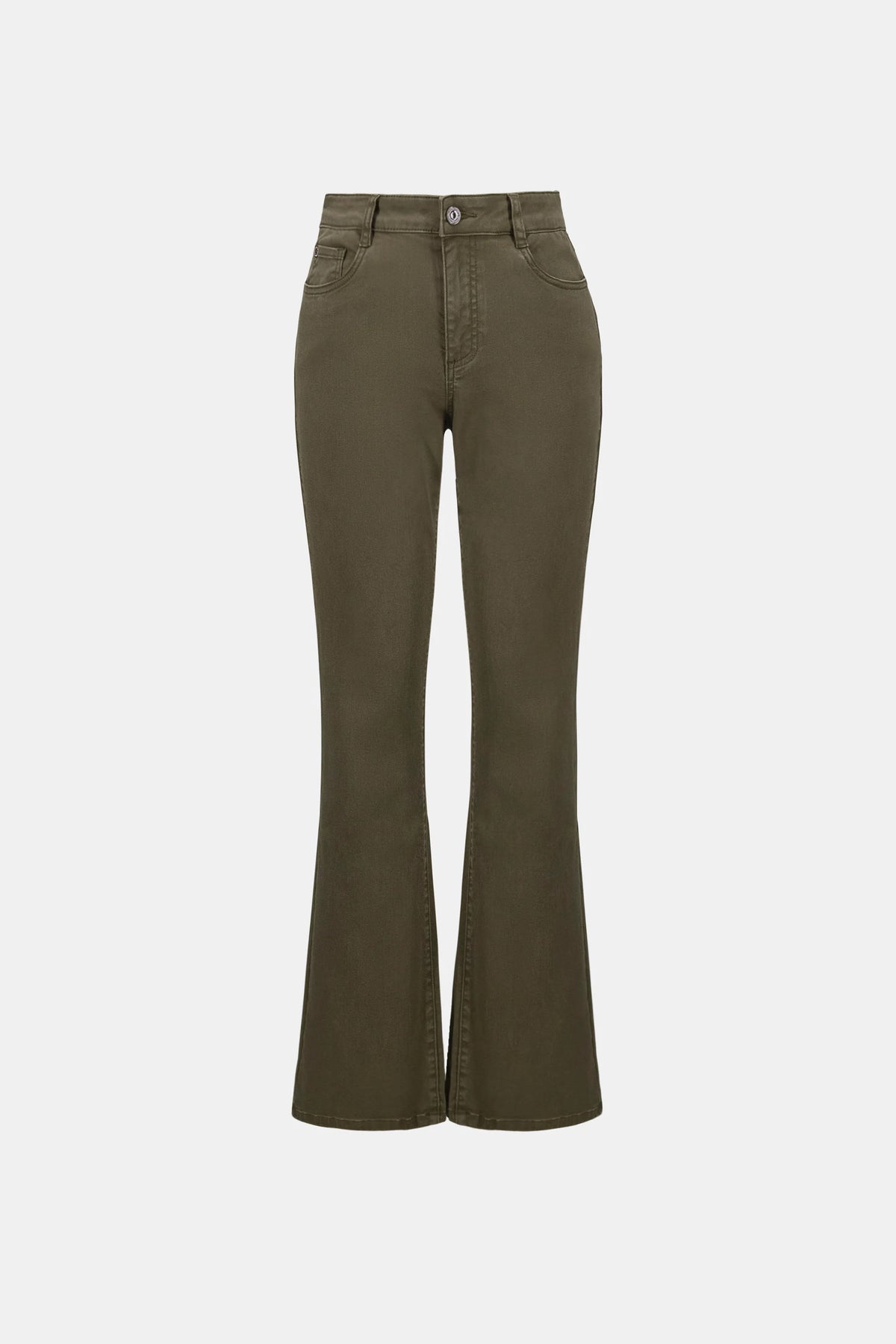 Product-only view of Joseph Ribkoff Brooke Classic Bootcut Jeans in Avocado, style 251967F26