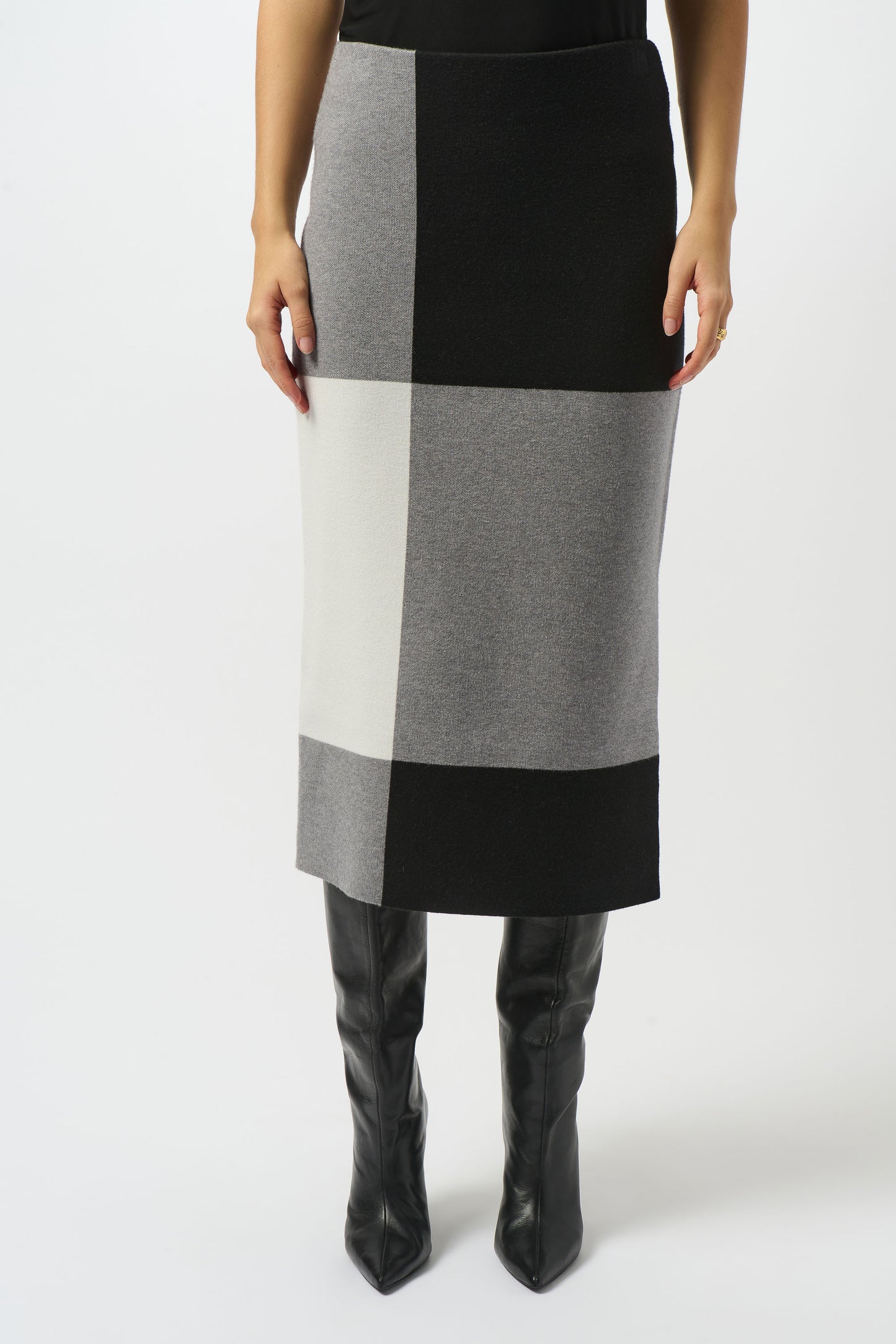 Joseph Ribkoff Colourblock Knit Skirt