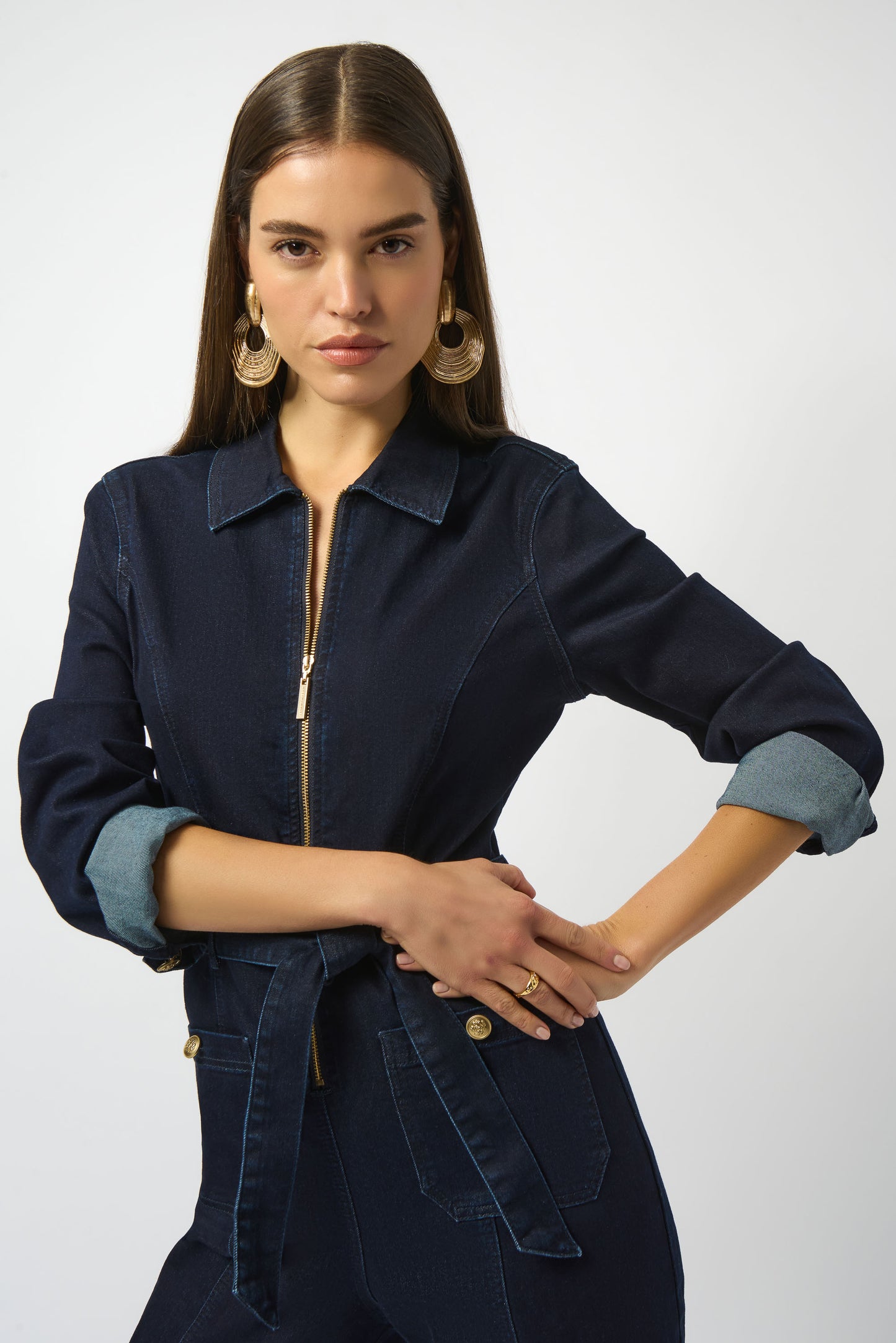 Joseph Ribkoff Denim Jumpsuit