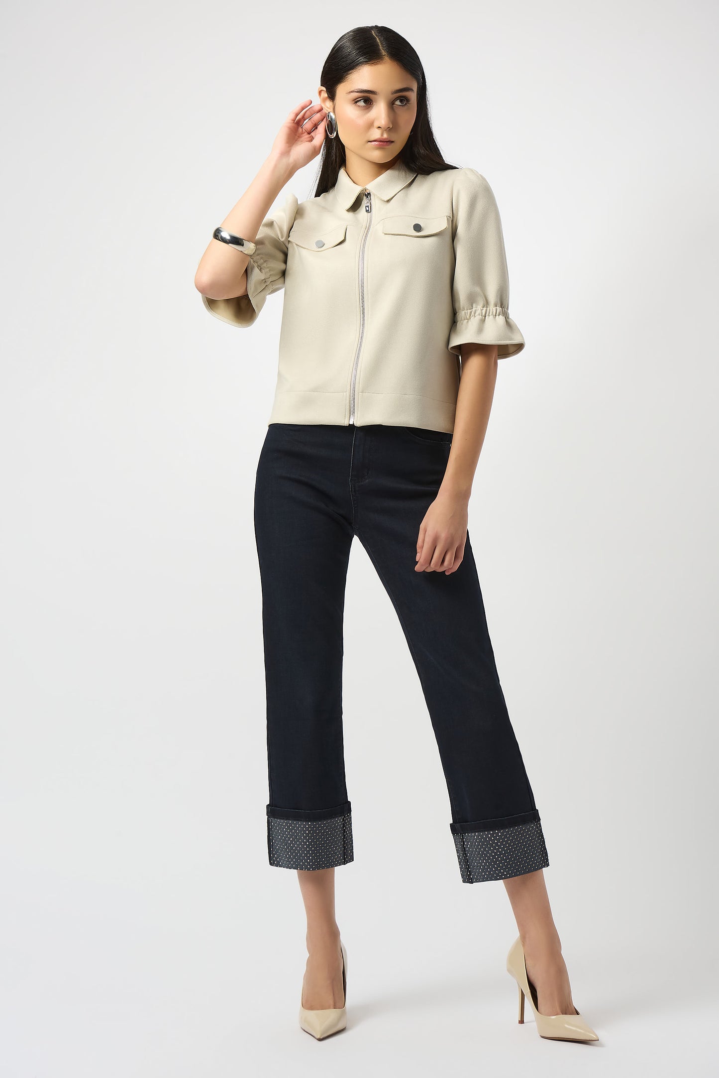 Joseph Ribkoff Roll-Up Jeans