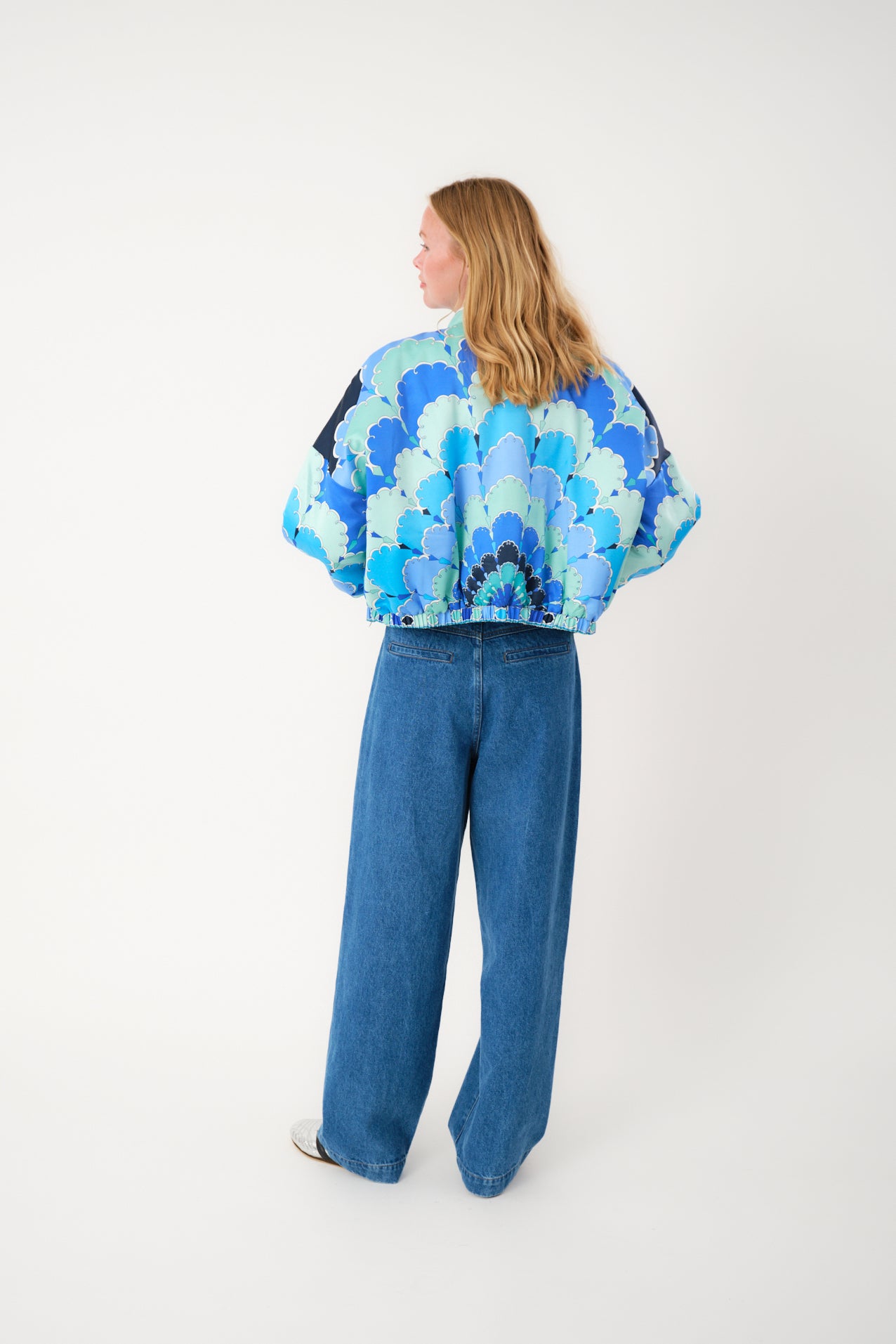 Lollys Laundry Blue Print Jacket