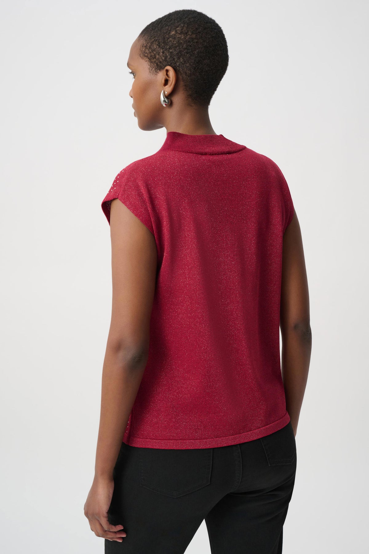 Embellished Sparkly Sleeveless Sweater