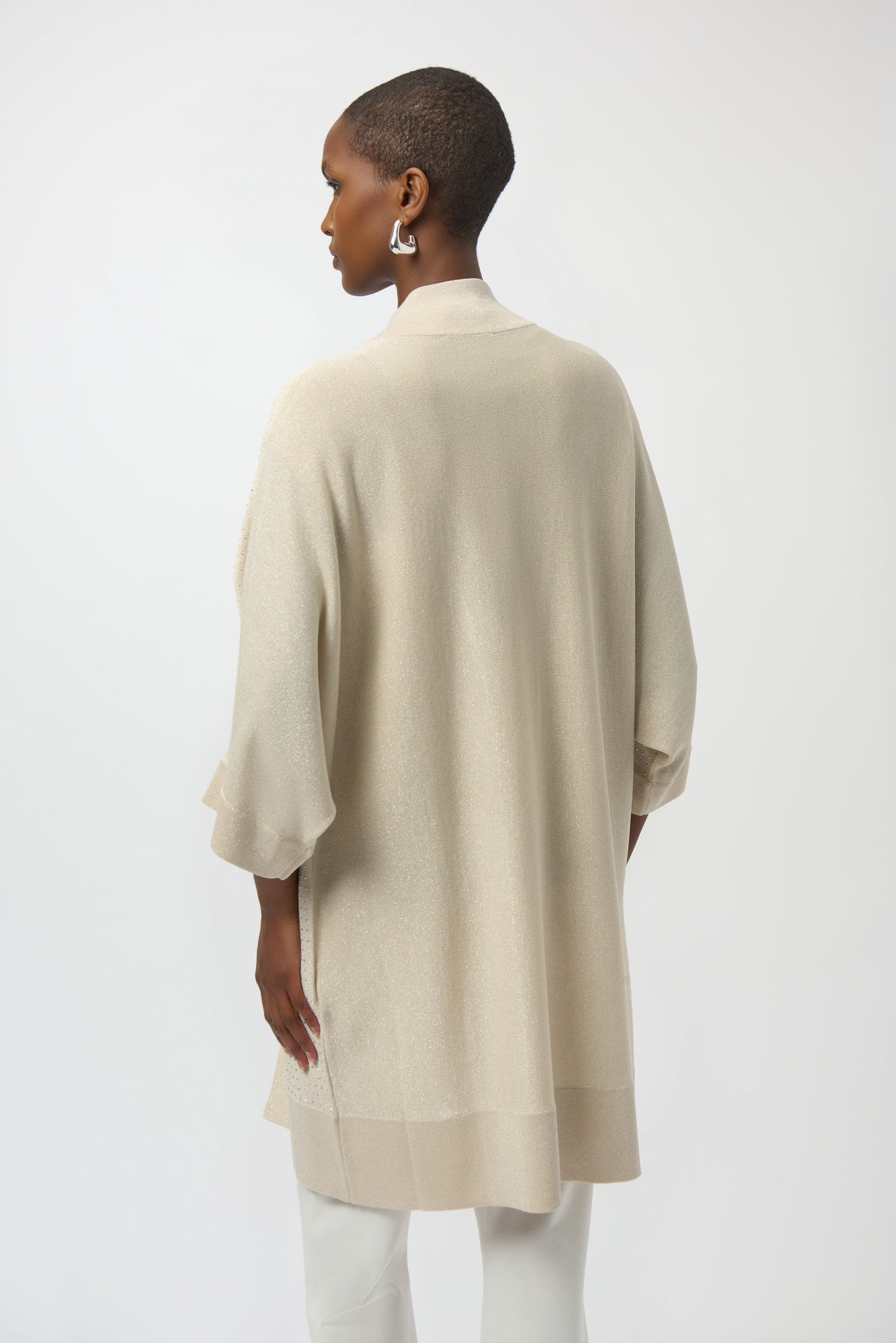 Joseph Ribkoff Sweater Knit Cover-Up with Iron-On Detail