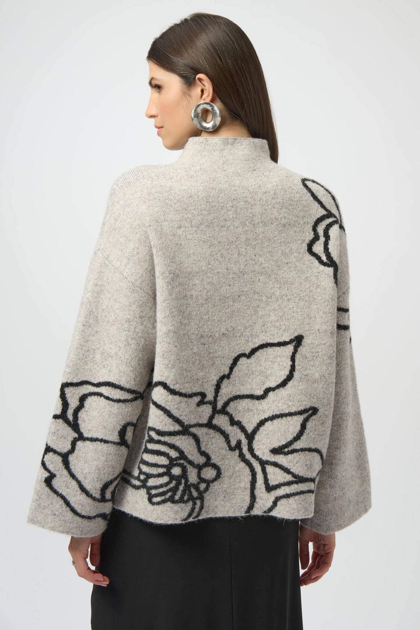 Joseph Ribkoff Knit Jumper with Embroidery