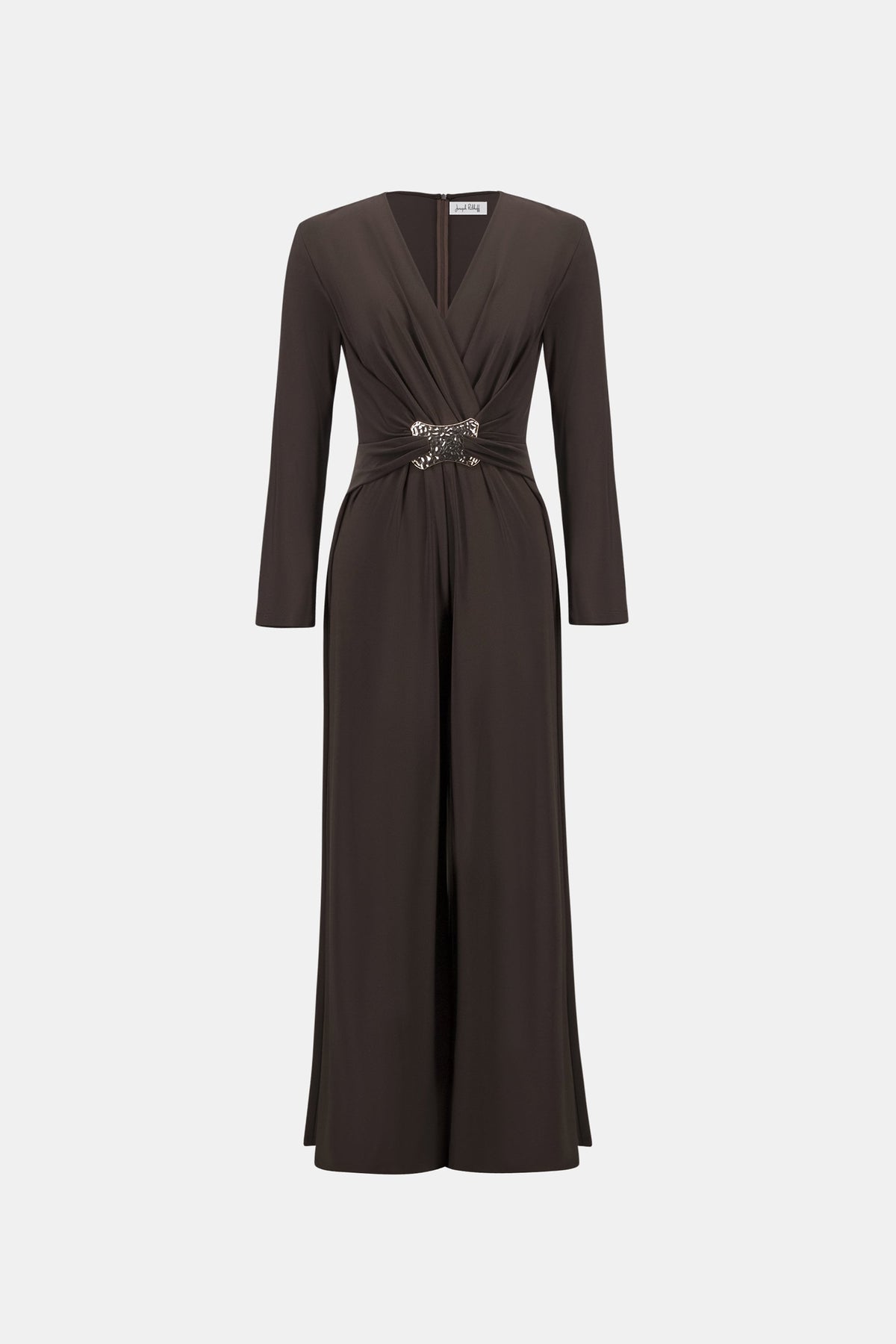 Product-only view of Joseph Ribkoff Joseph Ribkoff Mocha Jumpsuit in Mocha, style 263005