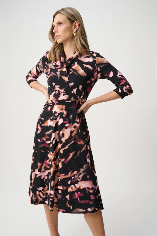 LDS Dress / 263077-Brown/Multi-14