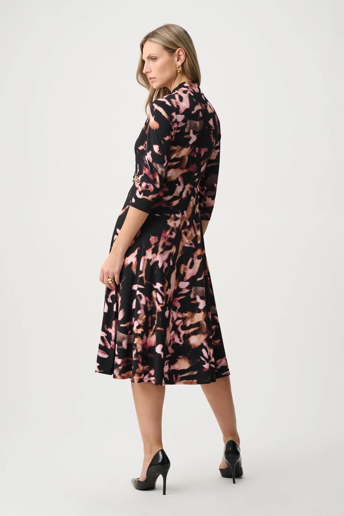 LDS Dress / 263077-Brown/Multi-14