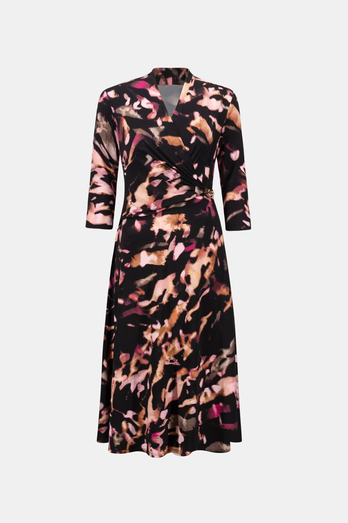 LDS Dress / 263077-Brown/Multi-14