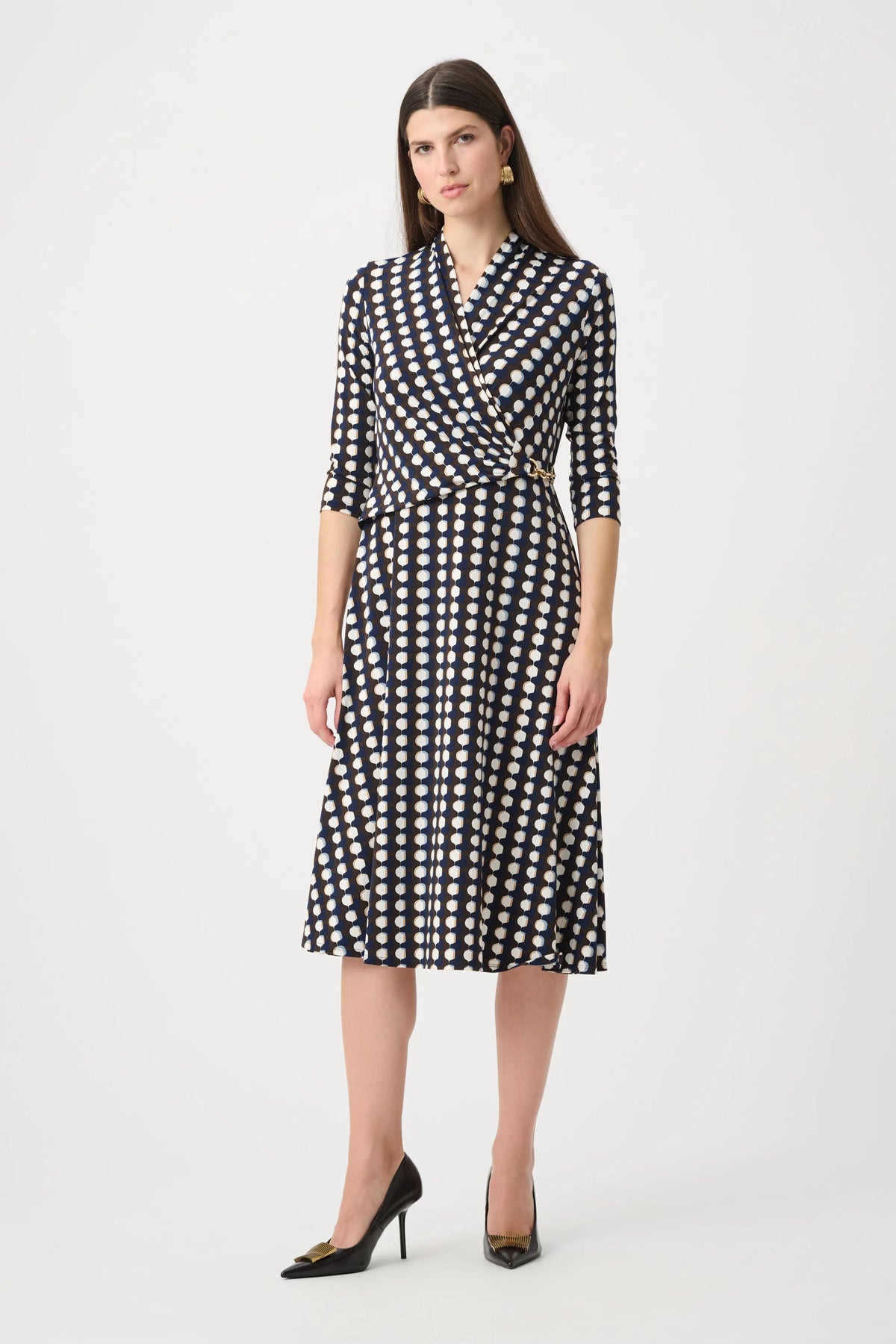 LDS Dress / 263077-Brown/Multi-14