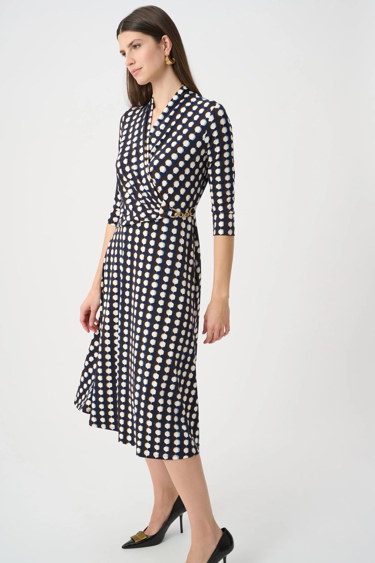 LDS Dress / 263077-Brown/Multi-14