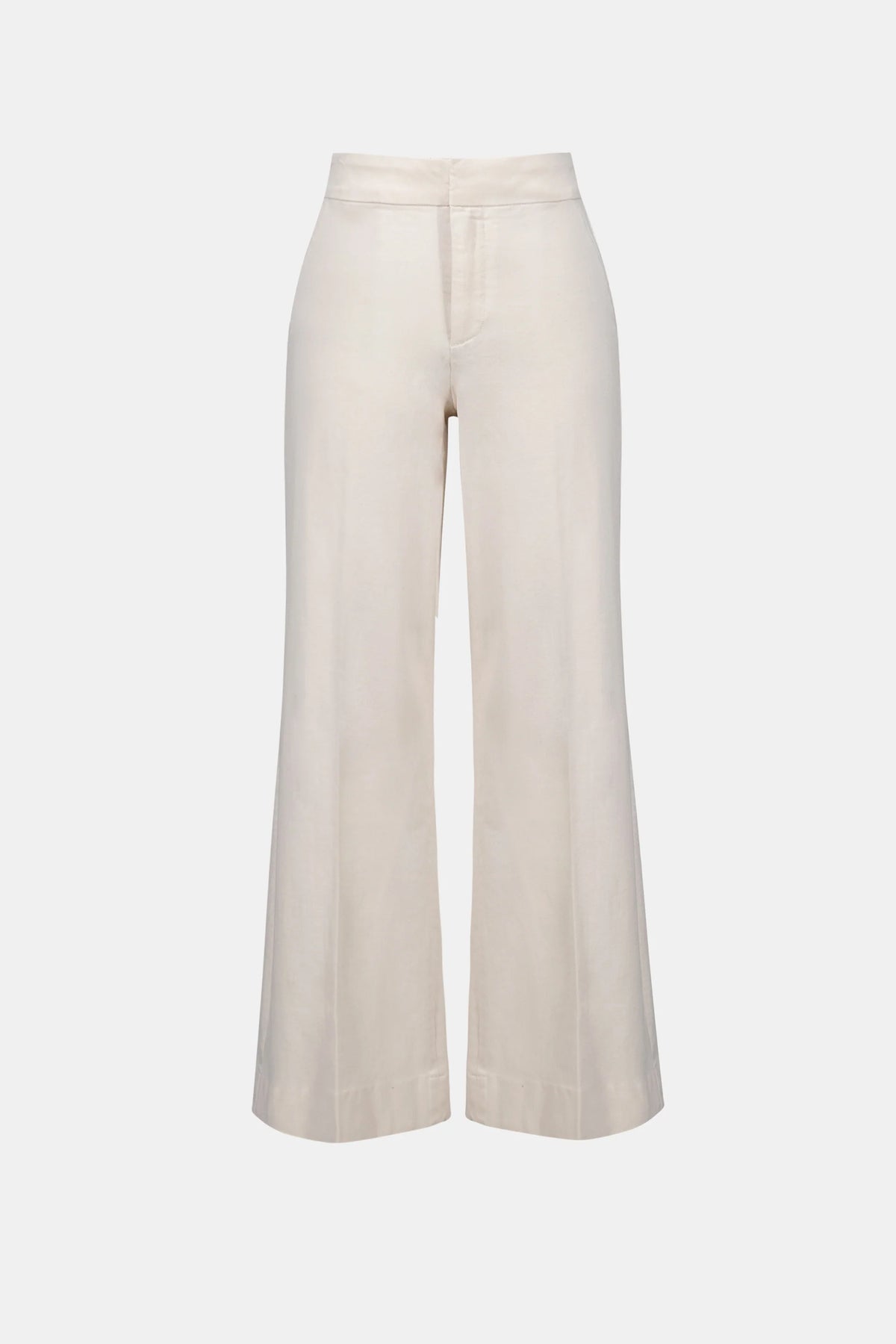 Product-only view of Joseph Ribkoff Chloe Stretch Denim High-Rise Wide-Leg Jeans in Birch, style 263902