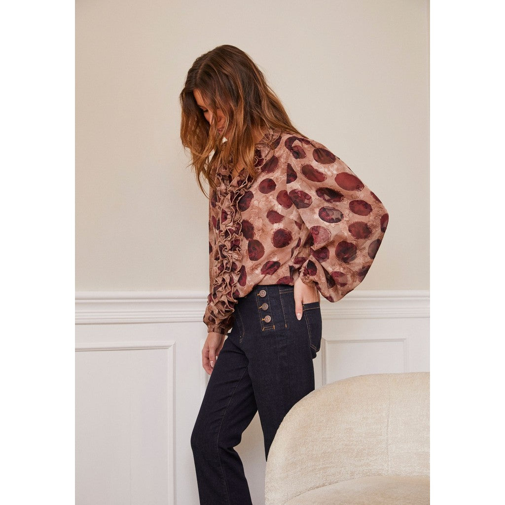 Isay Vibse Ruffle Shirt