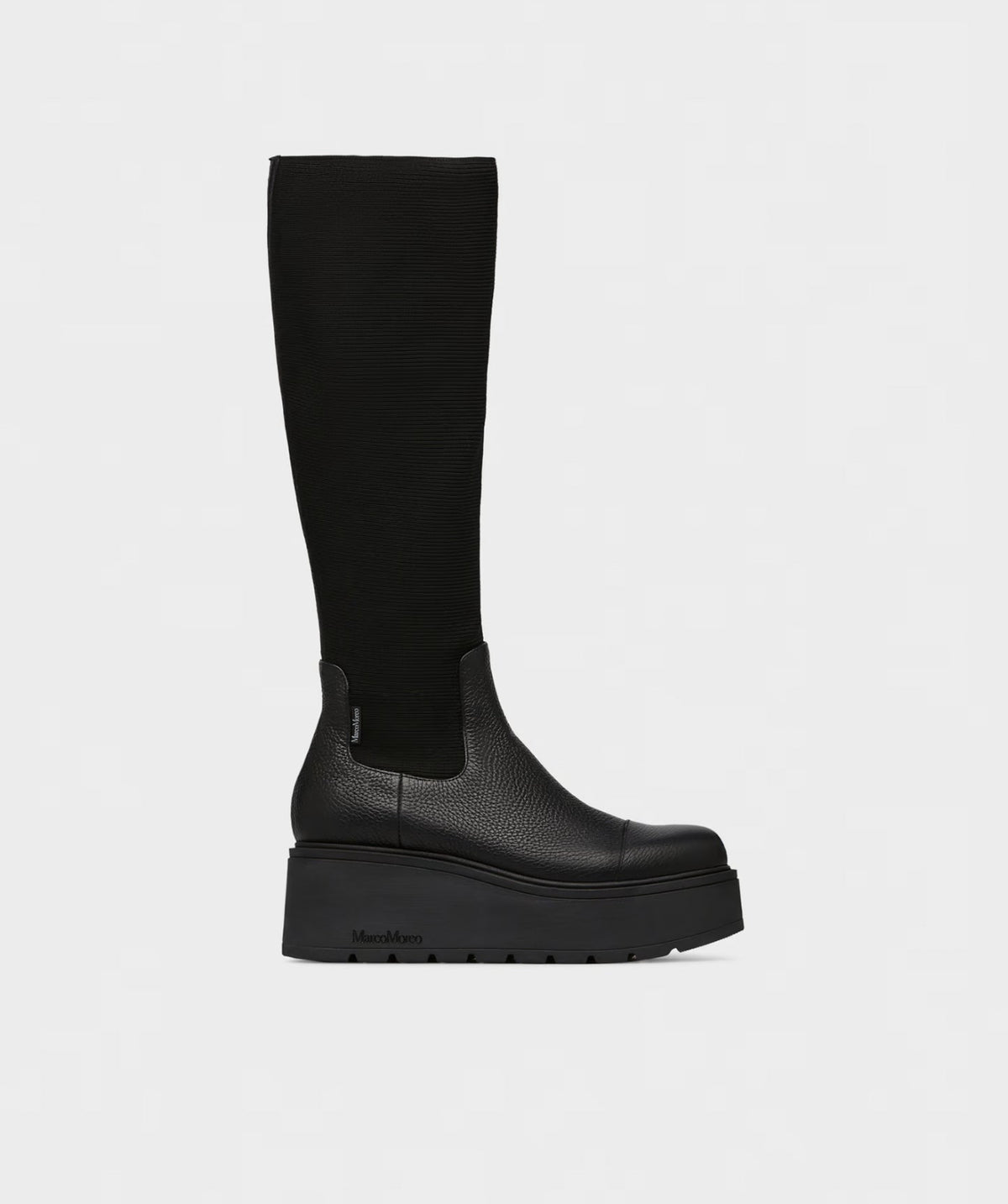 Marco Moreo Kelly boots in Black side view