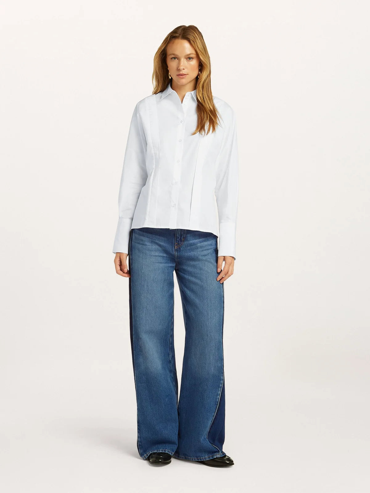 Beaumont Addison Blouse in White front view