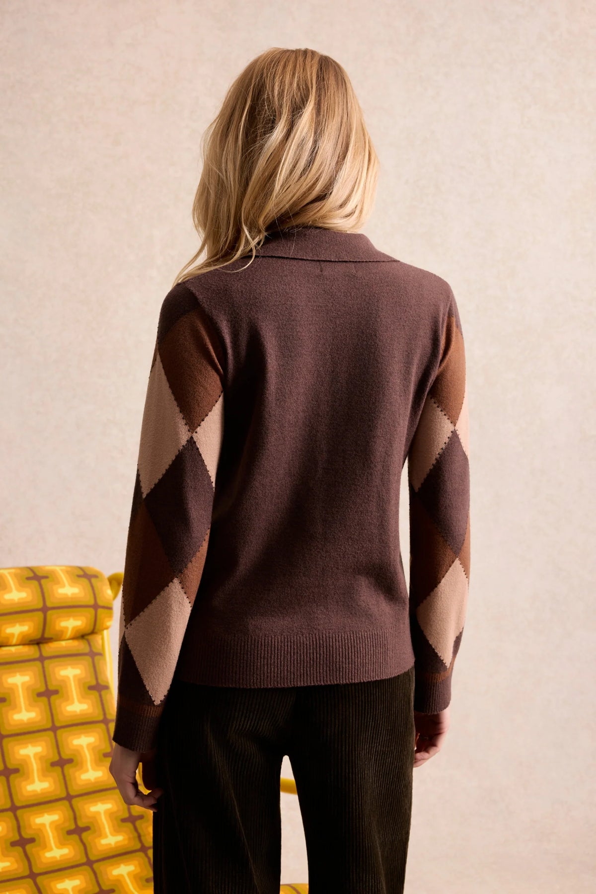 Leo & Ugo Sidonie BROWN sweater back view