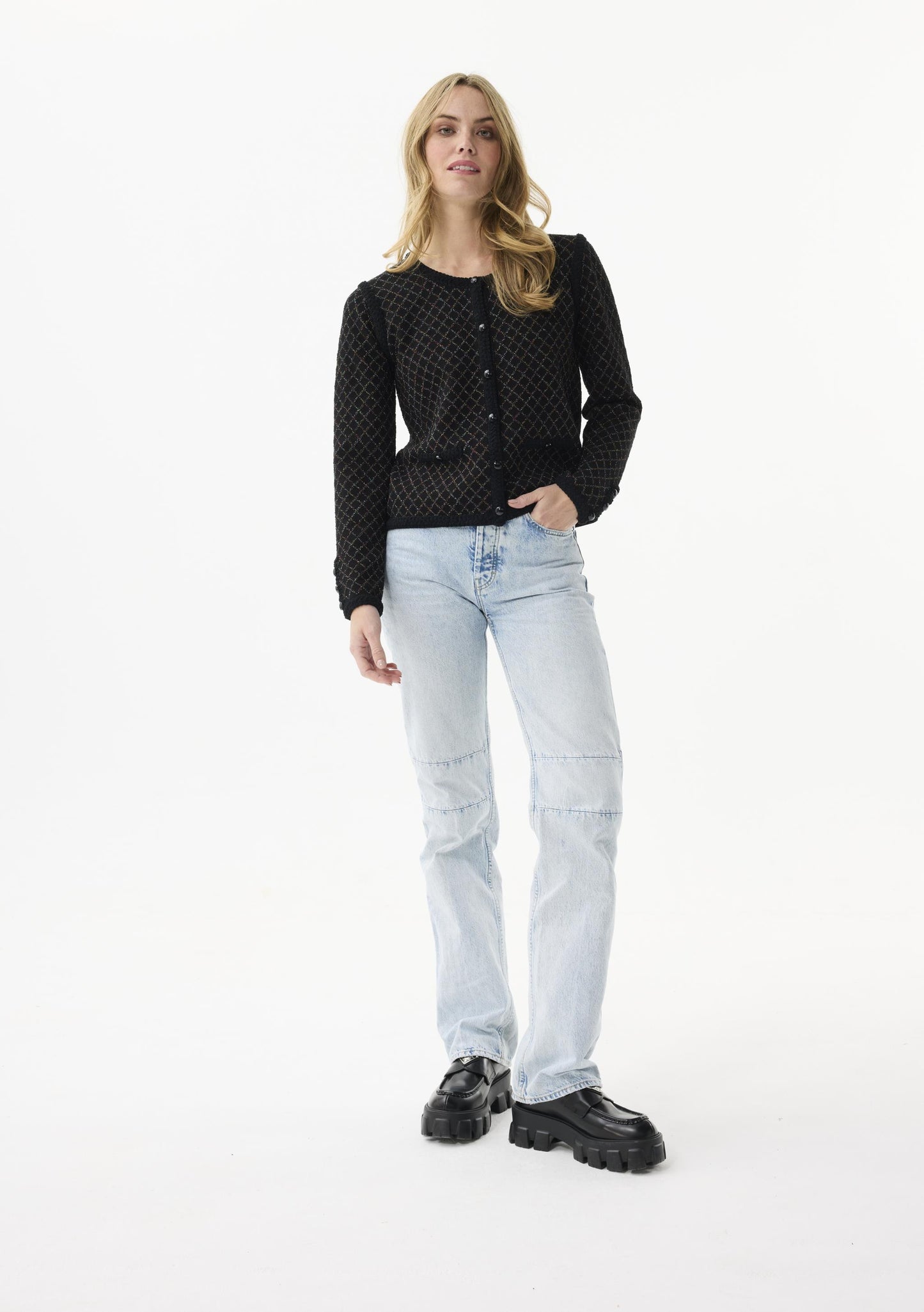 Leo & Ugo Lurex Cardigan