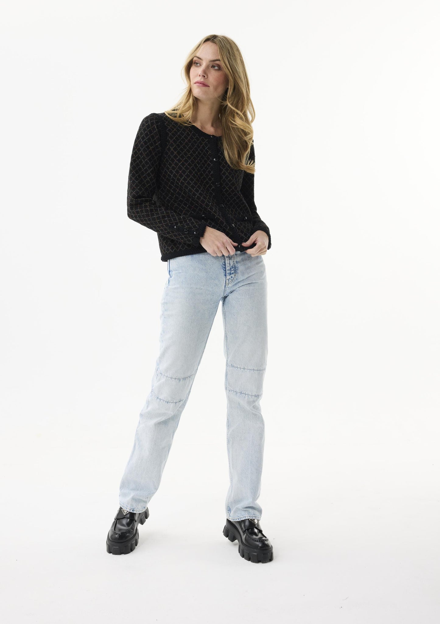 Leo & Ugo Lurex Cardigan