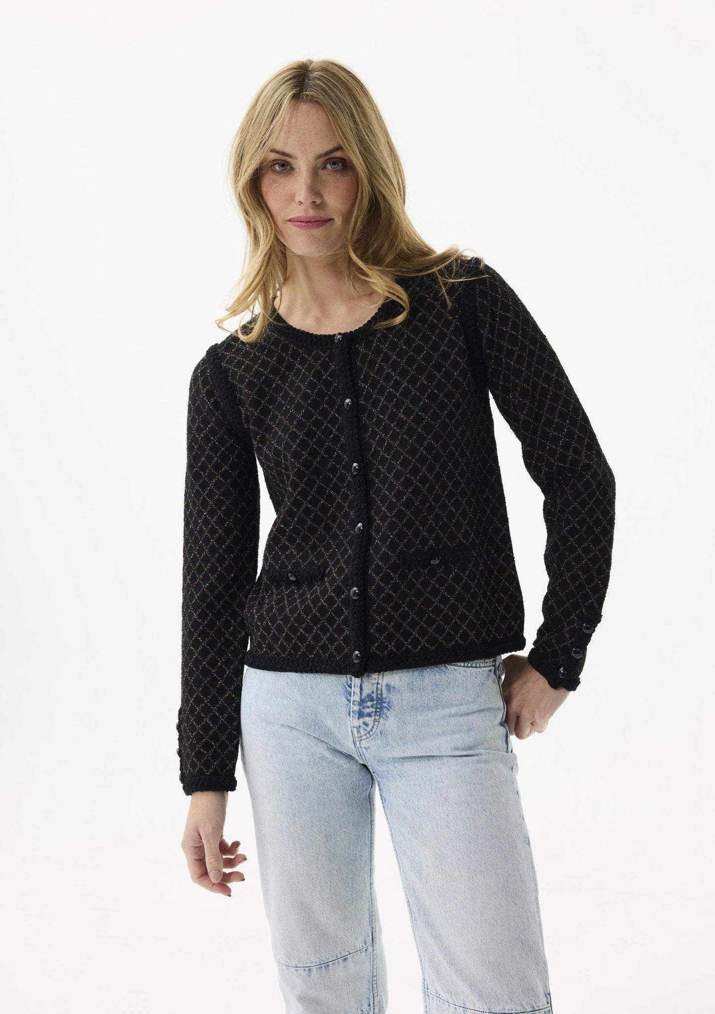 Leo & Ugo Lurex Cardigan