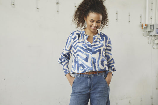 57841 ane printed blouse