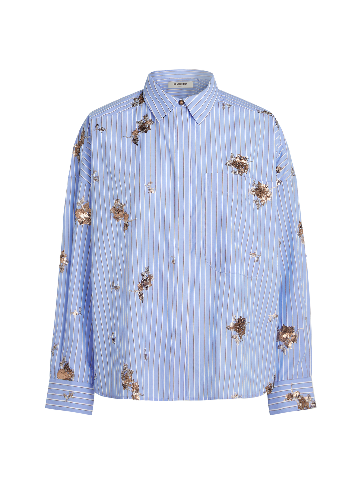 Beaumont Deborah Blouse in Blue Stripe product view