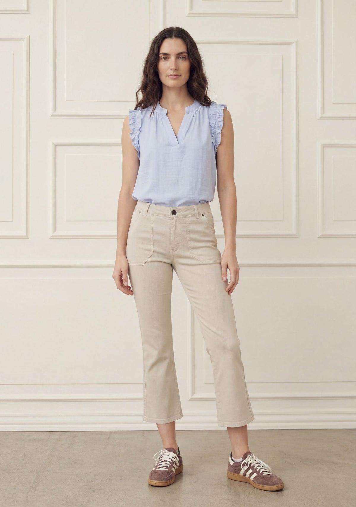 57607 como twill flare pant ss26