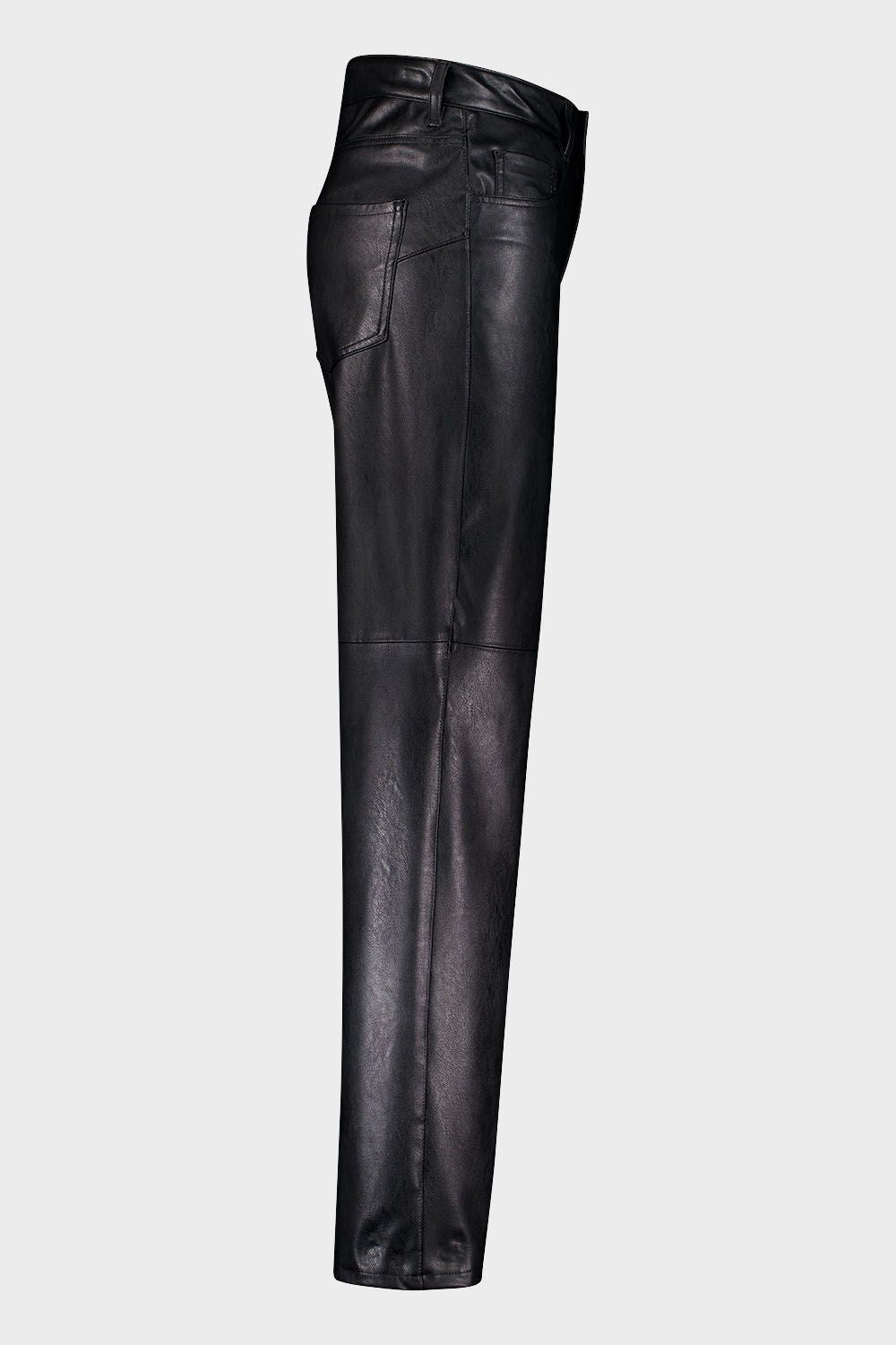 Gardeur DARJA9 Black leather-look jeans