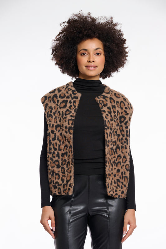 Rino & Pelle Elona Leopard Waistcoat