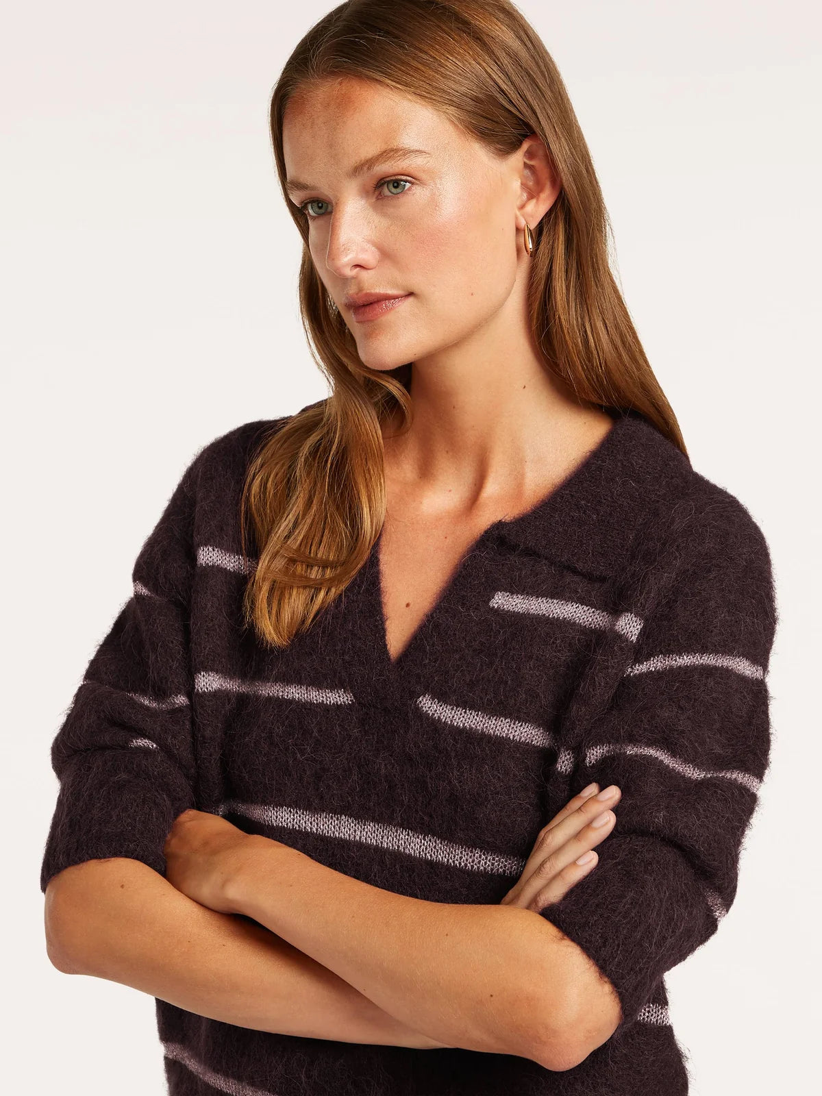 Beaumont Helene soft hairy-knit pullover