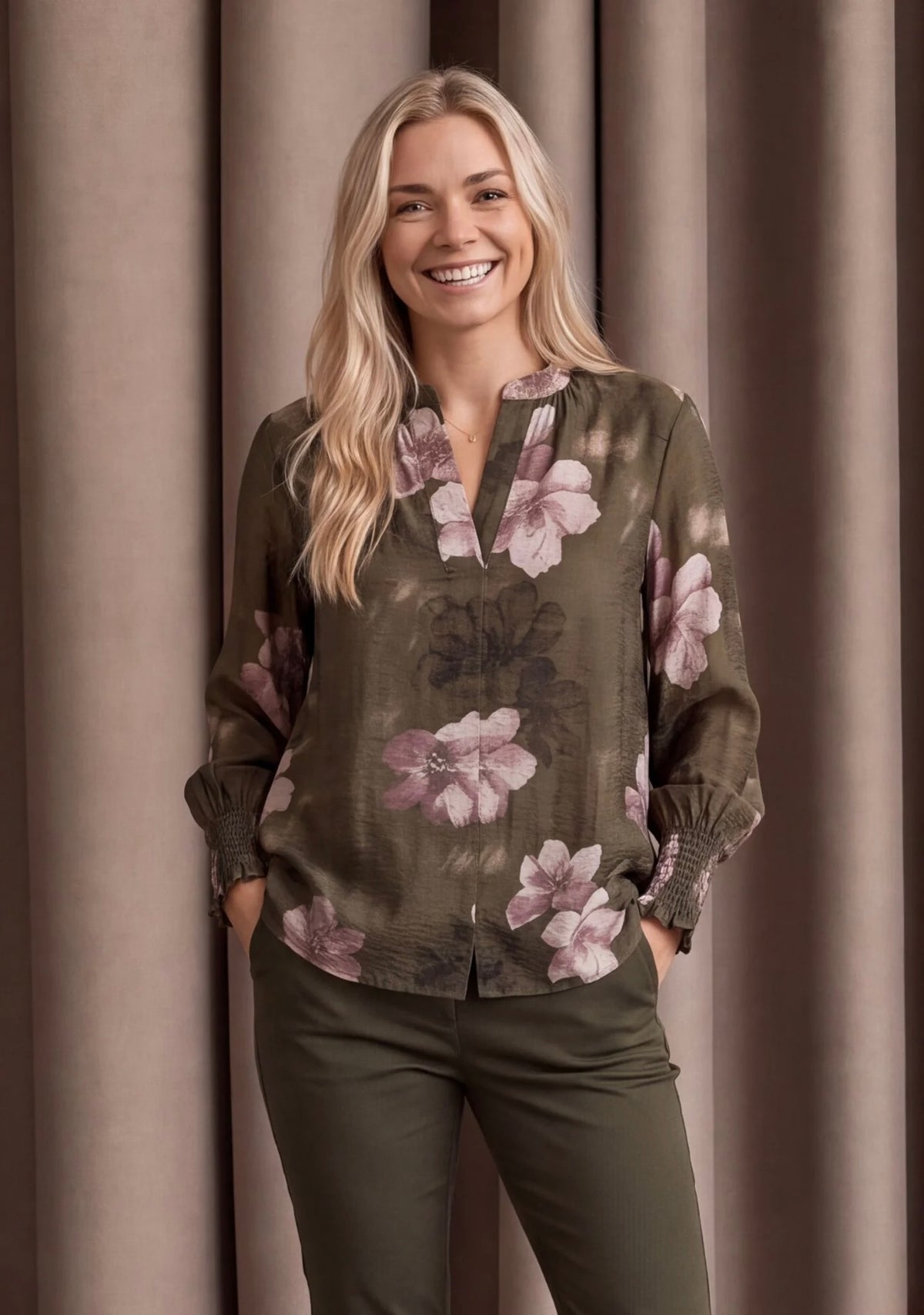 Ane Printed Blouse
