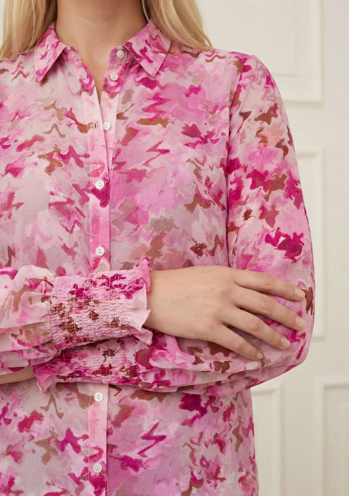 I SAY Vibse lightweight pink shirt