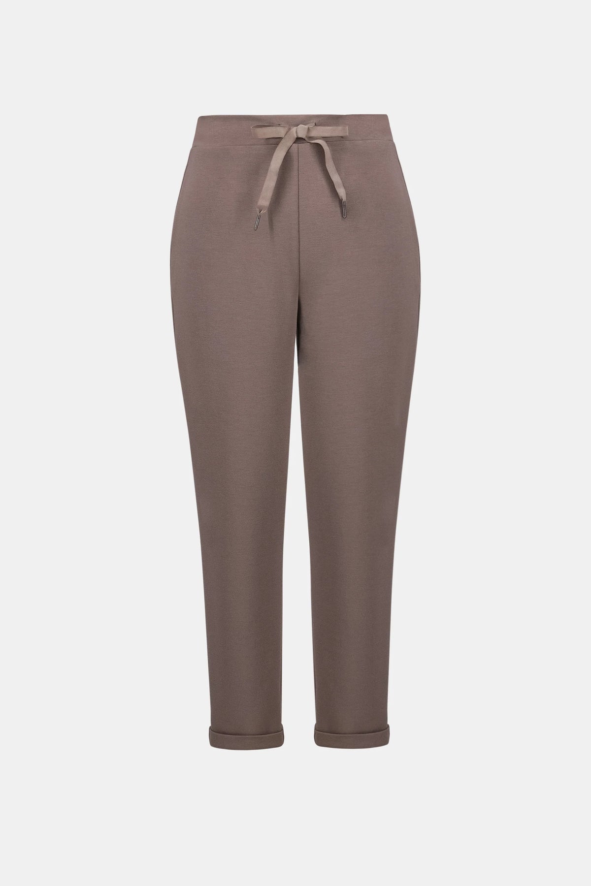 Joseph Ribkoff Pull-On Drawstring Waist Jogger Pants in mink, style 261606F26 