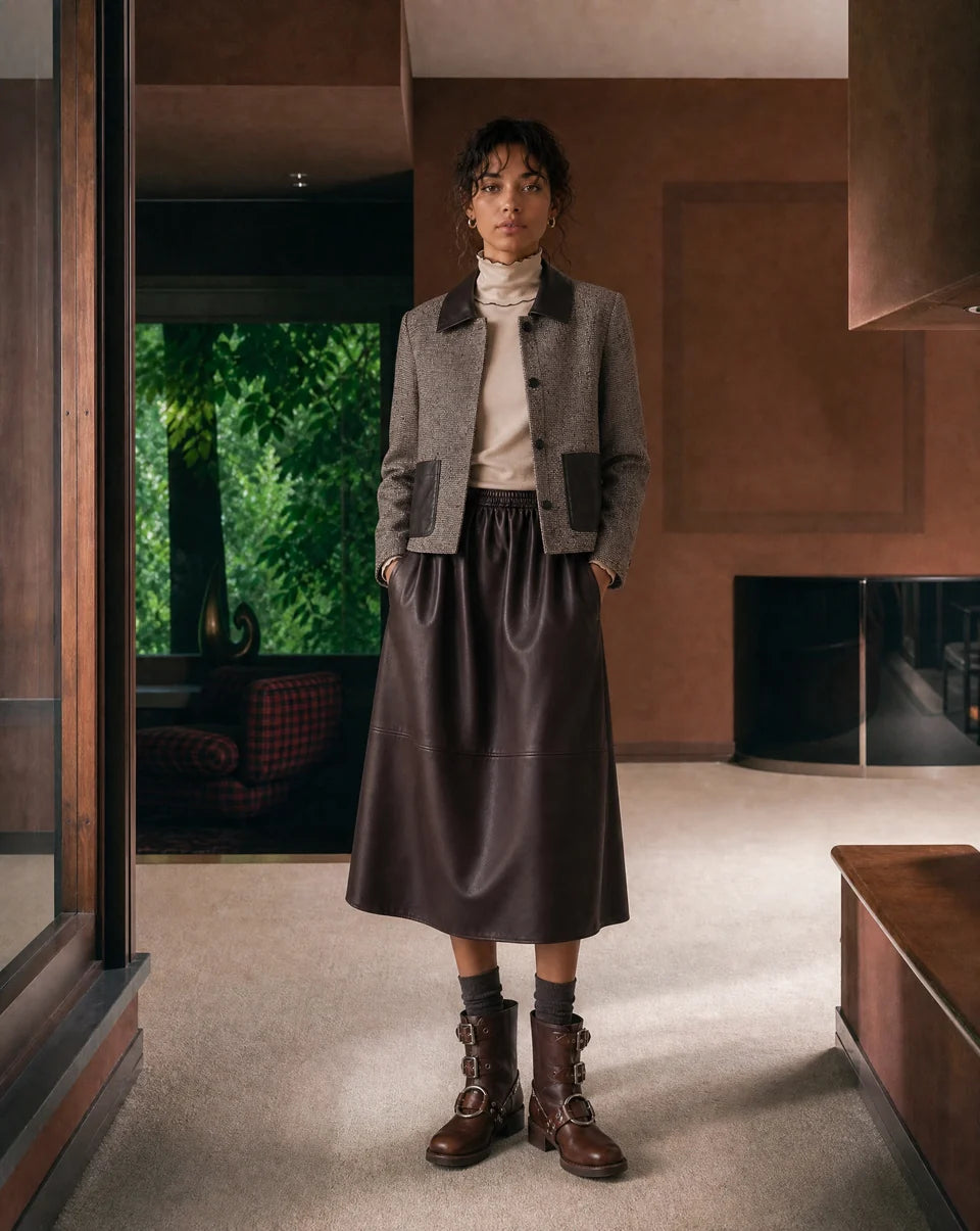Isolde Wool Blend Pocket Blazer