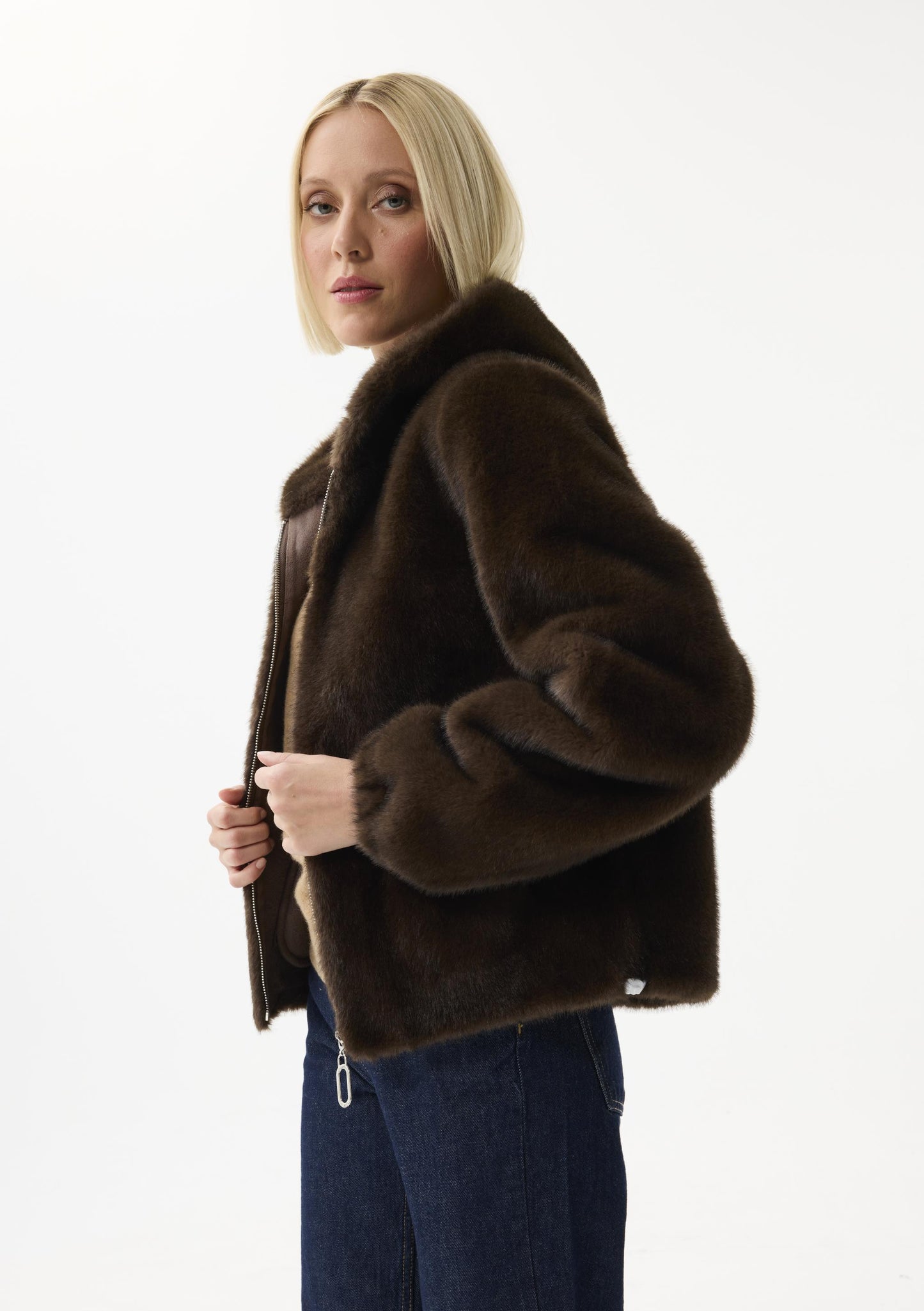 Leo & Ugo Faux Fur Hooded Jacket