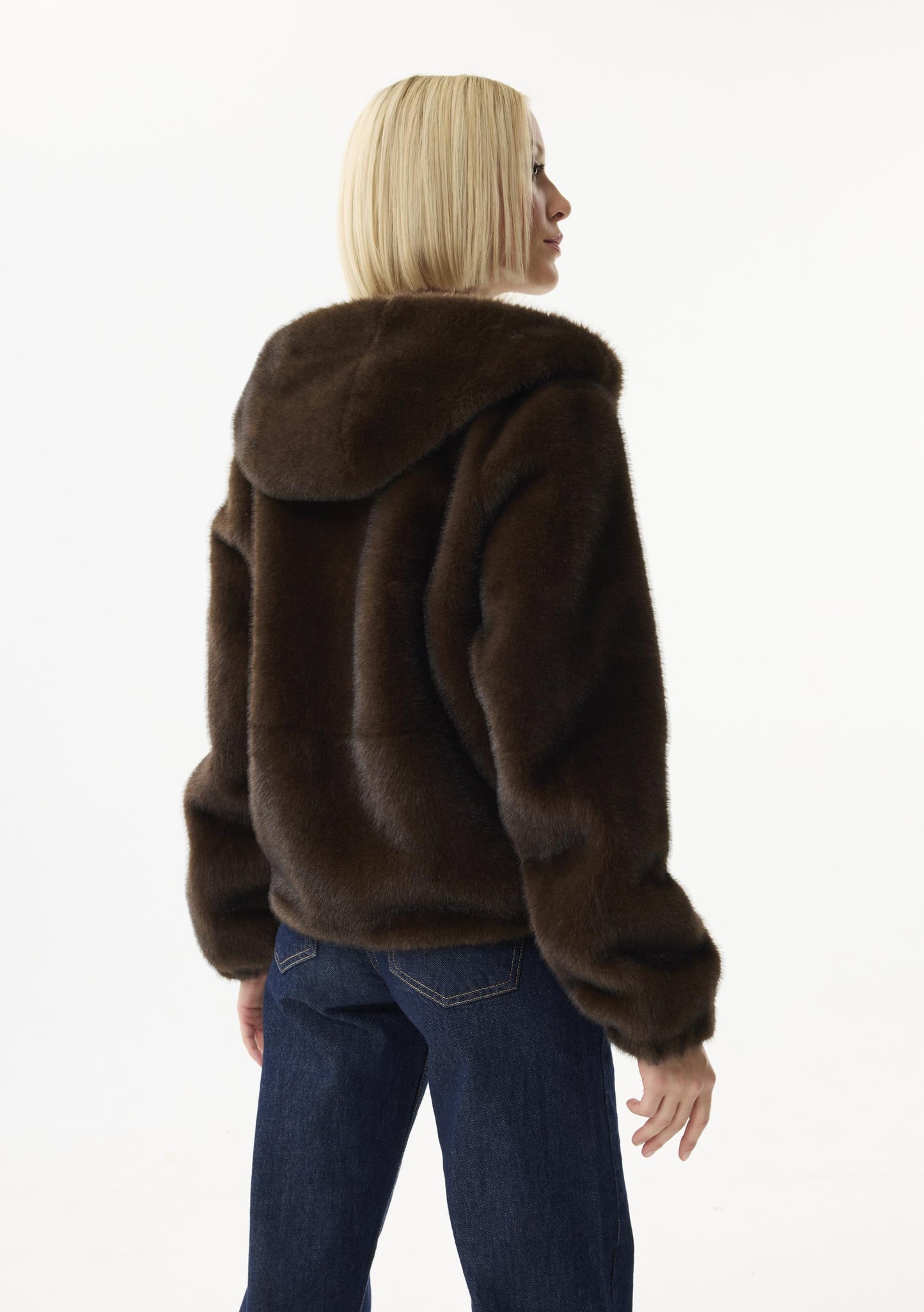 Leo & Ugo Faux Fur Hooded Jacket