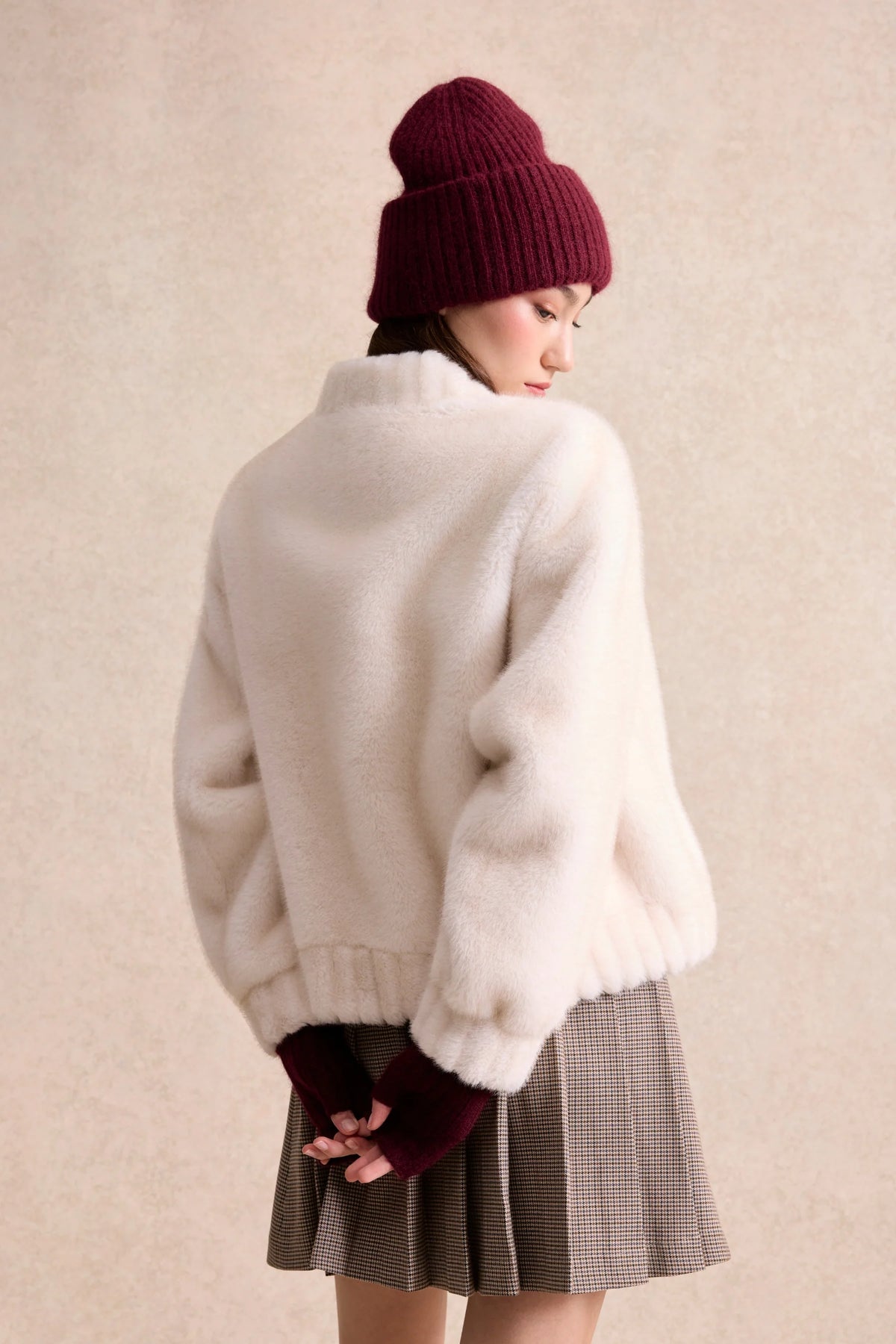Leo & Ugo Albane offwhite jacket back view