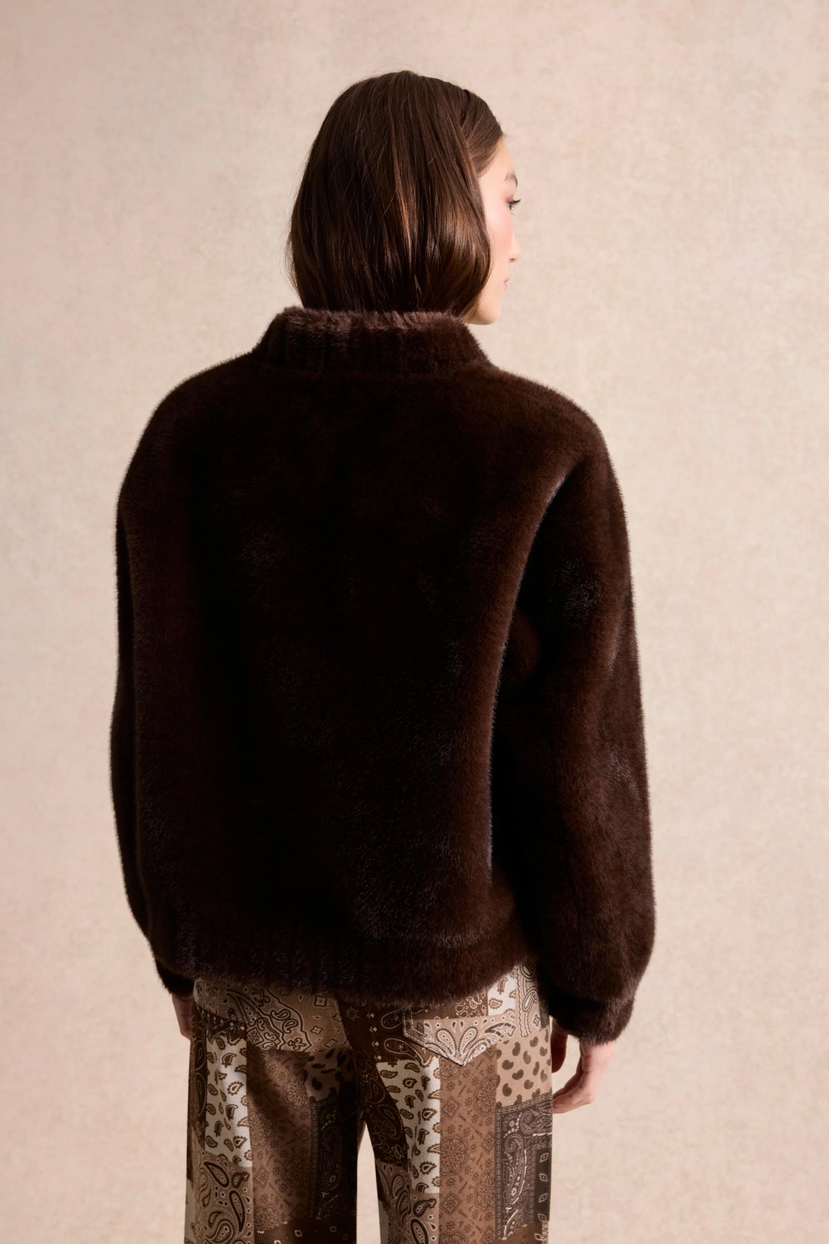 Leo & Ugo Albane Brown jacket back view