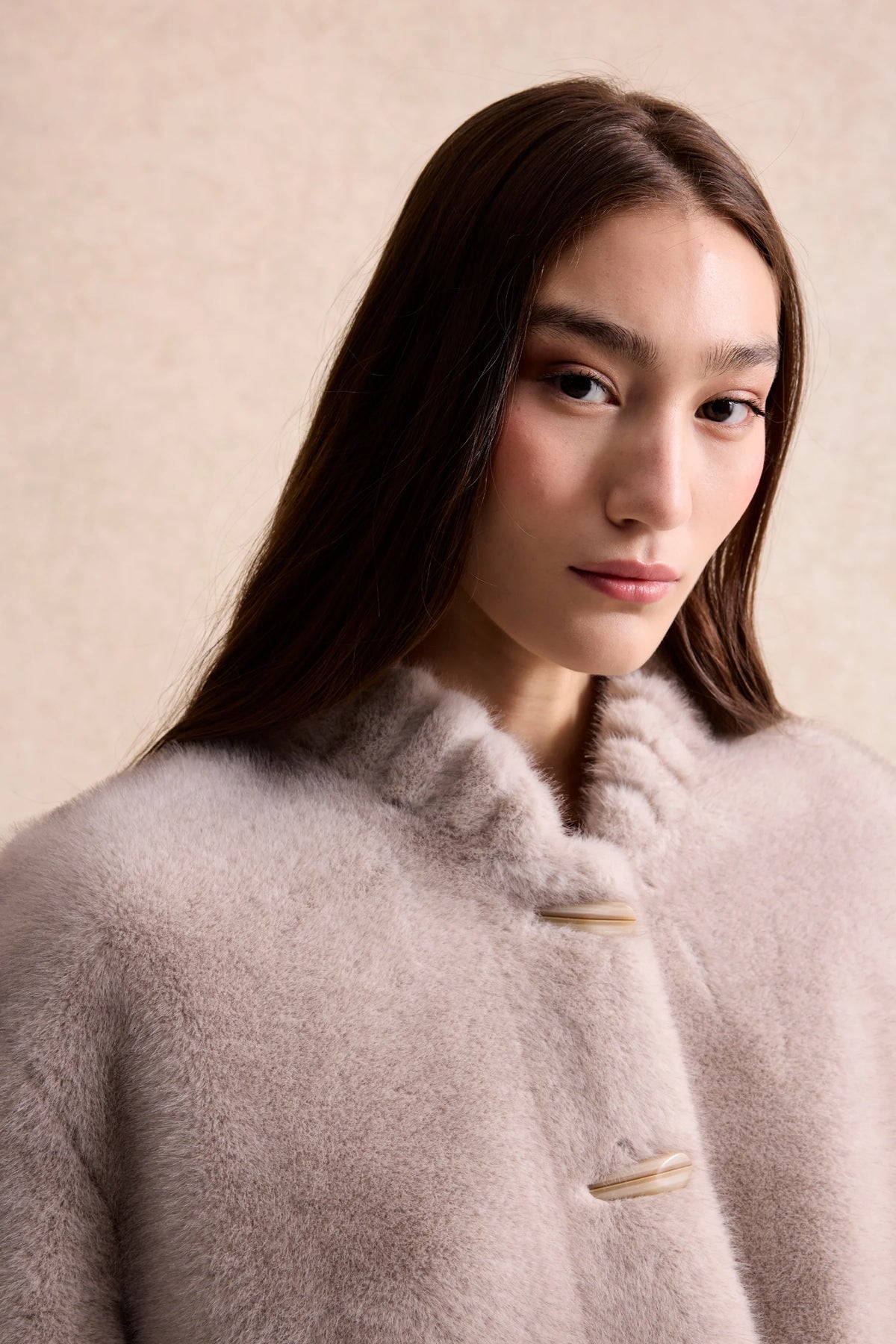Leo & Ugo Albane plush jacket grey 