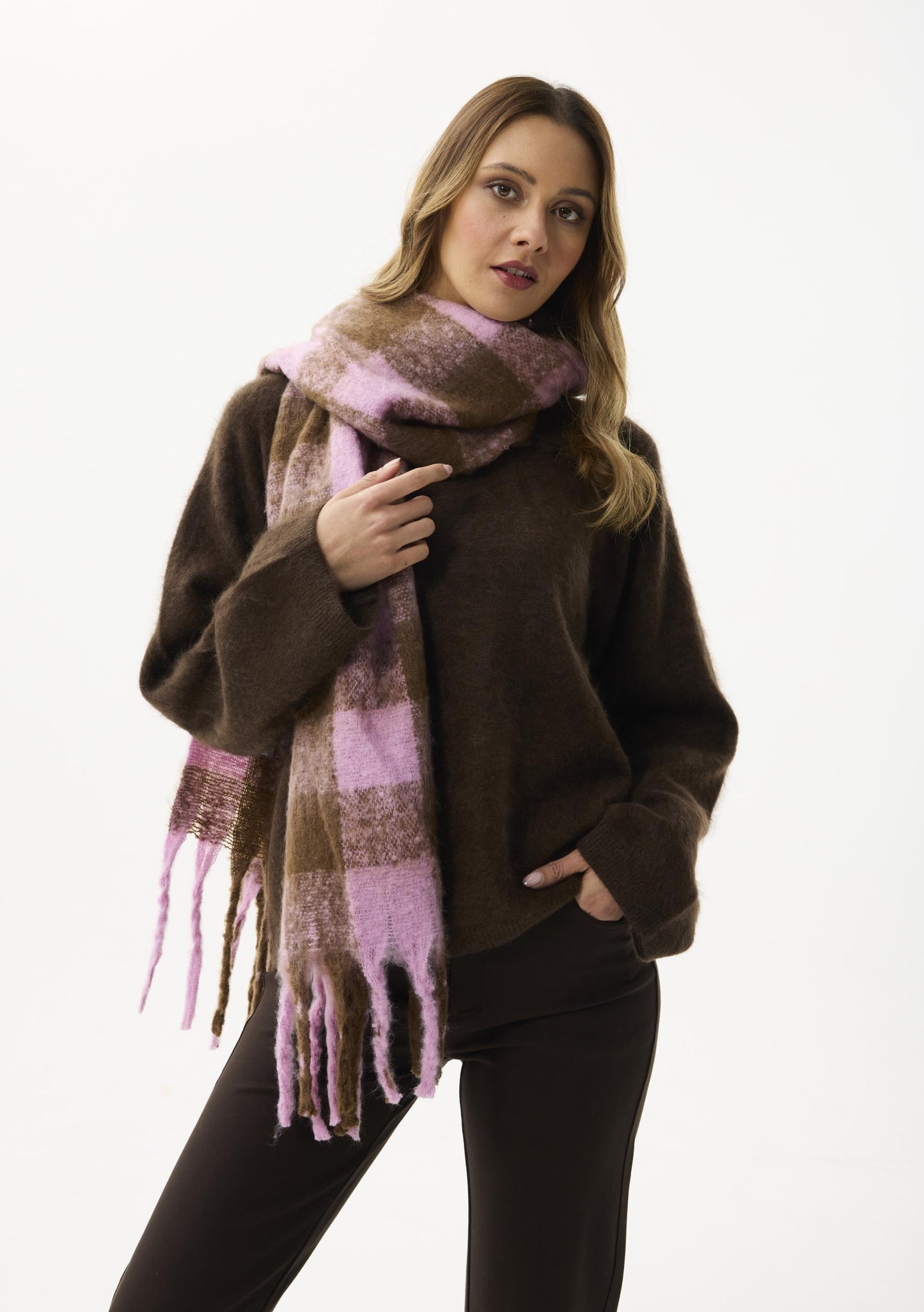 Leo & Ugo Check Scarf