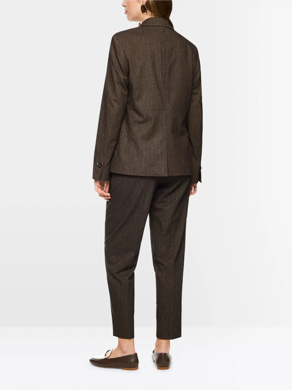 Marc Cain Seal Brown blazer back view